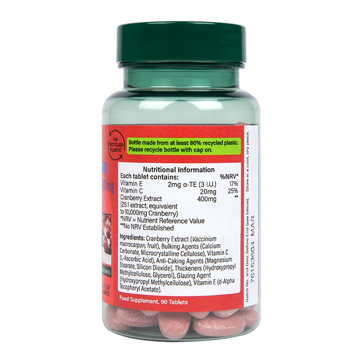 Holland & Barrett High Strength Cranberry Extract 400mg 90 Tablets
